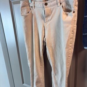 Michael Kors Cream Zippered Pants